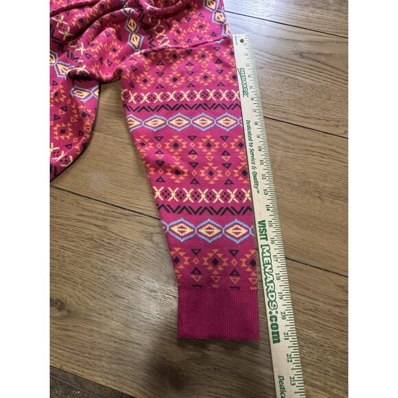 Time For Me Cardigan Women Sweater Sz XL Button Down Aztec Cotton Knit Colorful - Picture 7 of 12